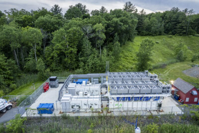 A three megawatt hydrogen fuel cell at Plug in Latham, New York.