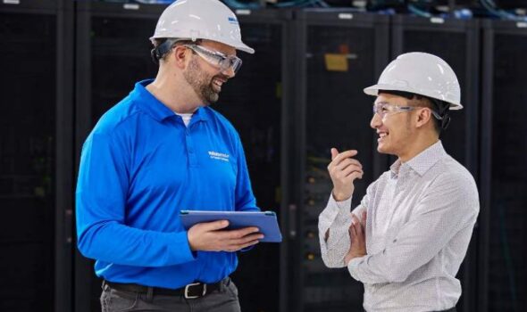 Collaboration in a data center.