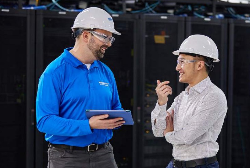 Collaboration in a data center.